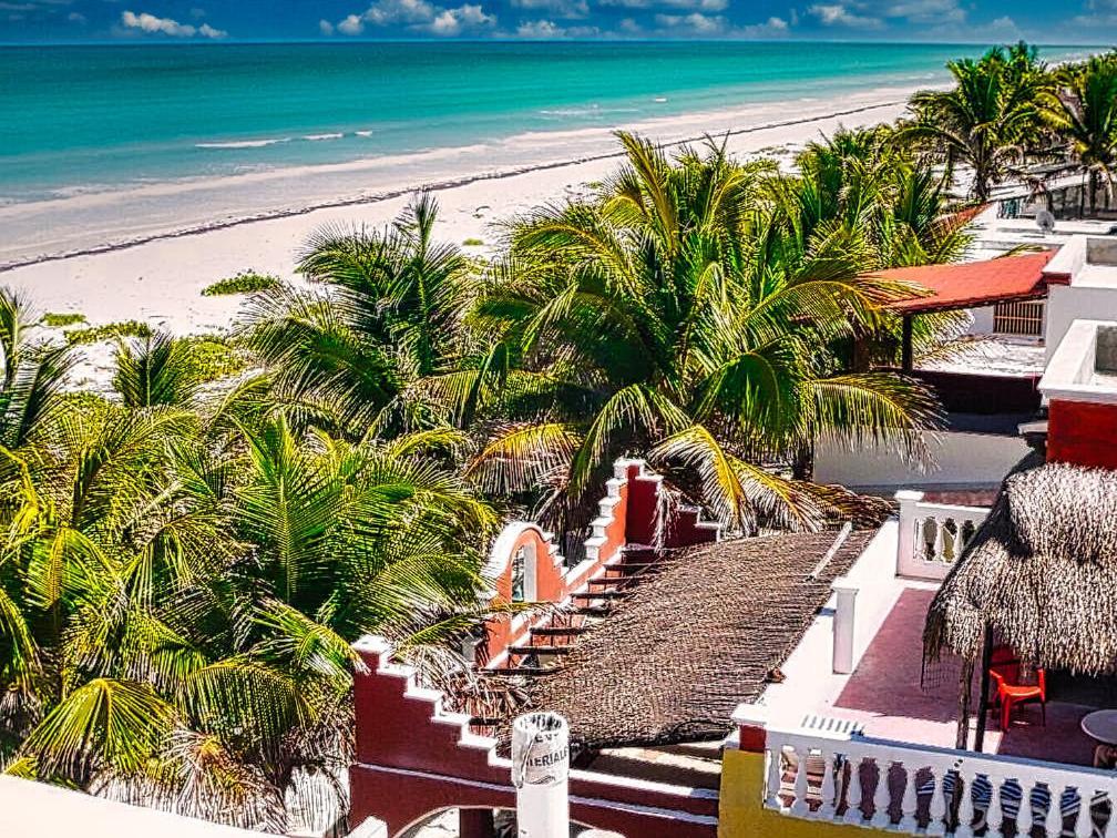 Beachfront Casa Maya Lodge El Cuyo Exterior foto